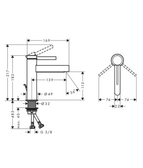 Смеситель Hansgrohe Finoris 76020000