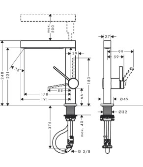 Смеситель Hansgrohe Finoris 76063670