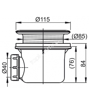 Сифон Ravak Basic 90 X01308