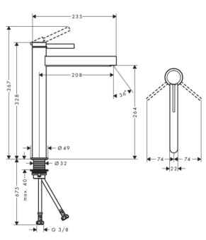 Смеситель Hansgrohe Finoris 76070000