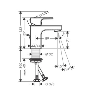 Смеситель Hansgrohe Vernis Shape 71560000
