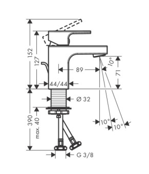 Смеситель Hansgrohe Vernis Shape 71560670