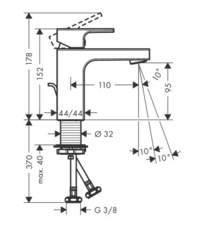 Смеситель Hansgrohe Vernis Shape 71561000