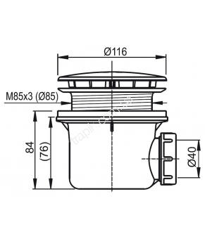 Сифон Ravak Standard 90 X01314