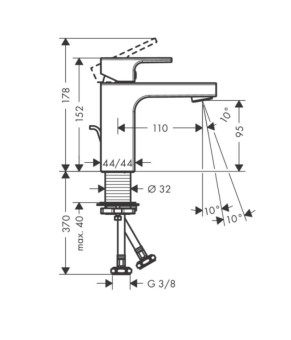 Смеситель Hansgrohe Vernis Shape 71561670