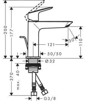 Смеситель Hansgrohe Logis 71251000