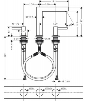 Смеситель Hansgrohe Finoris 76034000