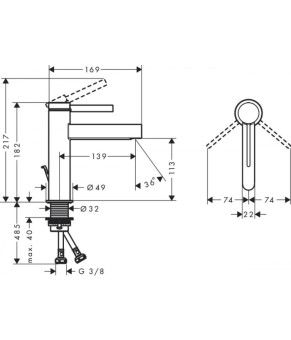 Смеситель Hansgrohe Finoris 76023000