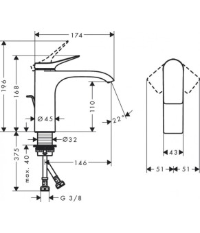Смеситель Hansgrohe Vivenis 75020700