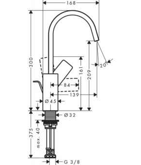 Смеситель Hansgrohe Vivenis 75030000