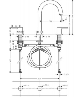 Смеситель Hansgrohe Vernis Shape 71563670