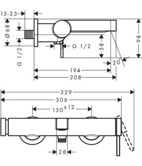 Смеситель Hansgrohe Finoris 76420670