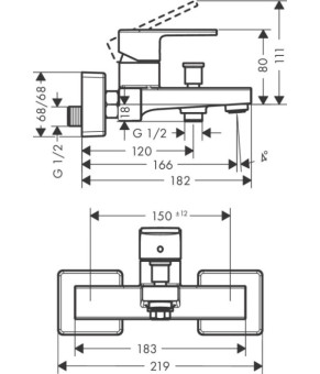 Смеситель Hansgrohe Vernis Shape 71450670