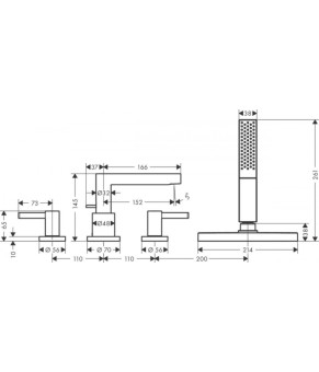 Смеситель Hansgrohe Finoris 76444670