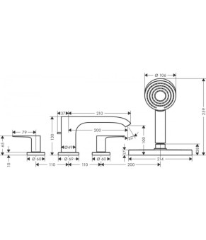 Смеситель Hansgrohe Vivenis 75444670