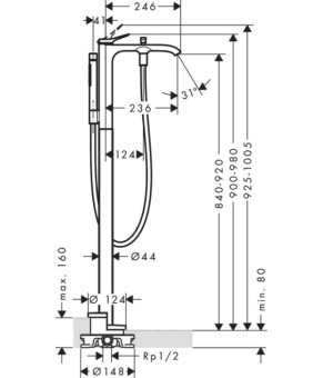 Смеситель Hansgrohe Vivenis 75445700