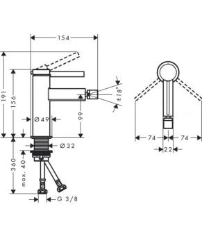 Смеситель Hansgrohe Finoris 76200000