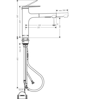 Смеситель Hansgrohe Zesis M33 74804670