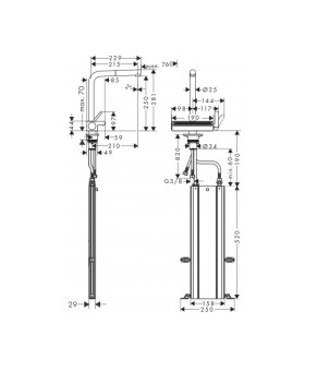 Смеситель Hansgrohe Uno ShowerSelect M81 73830670