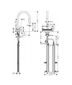 Смеситель Hansgrohe Uno ShowerSelect M81 73831670