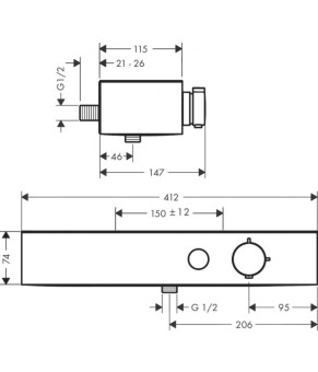 Смеситель Hansgrohe Pulsify 24360670