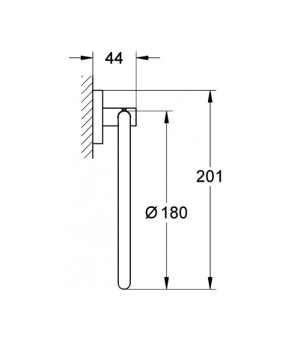 Кольцо для полотенца Grohe Essentials 40365AL1