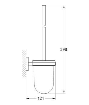 Туалетный ершик Grohe Essentials 40374GN1