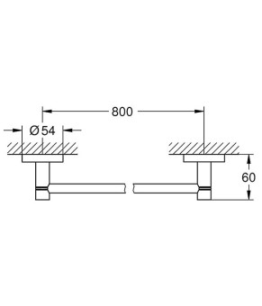 Держатель для полотенца Grohe Essentials 40386AL1