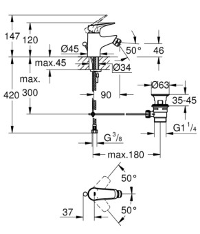 Смеситель Grohe BauFlow 23754000