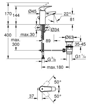 Смеситель Grohe BauFlow 23751000