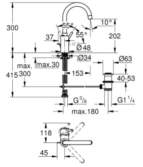 Смеситель Grohe Concetto 32629002