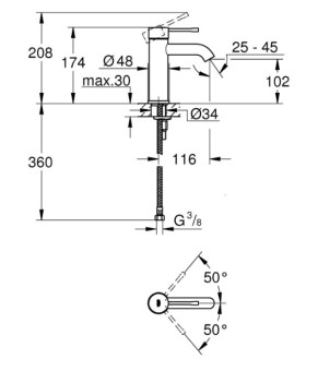 Змішувач Grohe Essence New 23590GL1