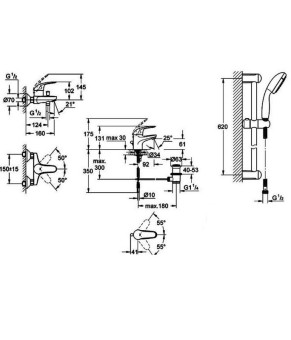Набор смесителей Grohe Euroeco 123226S