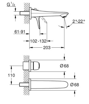Смеситель Grohe Eurostyle 19571LS3