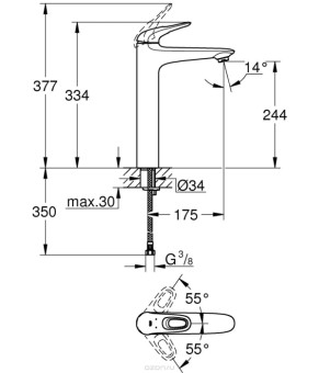 Смеситель Grohe Eurostyle 23570003