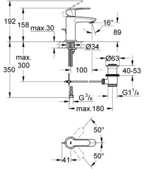 Змішувач Grohe Eurostyle Cosmopolitan 3355220E