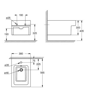 Біде Grohe Cube Ceramic 3948600H