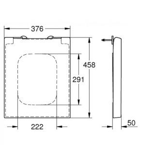 Крышка для унитаза Grohe Cube Ceramic 39488000