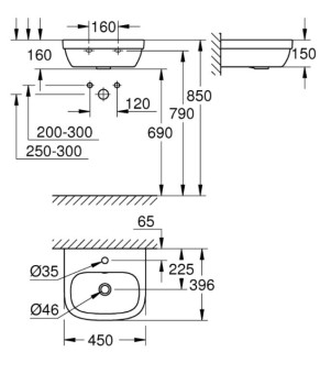 Раковина Grohe Euro Ceramic 39324000
