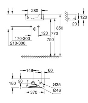 Раковина Grohe Euro Ceramic 3932700H