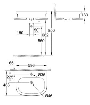Раковина Grohe Euro Ceramic 39337000
