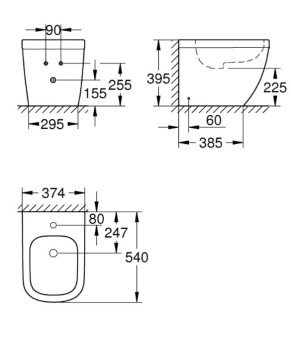 Биде Grohe Euro Ceramic 39340000