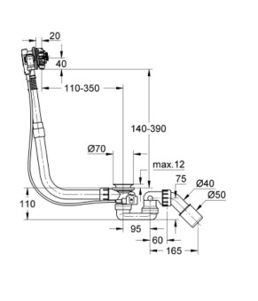 Сифон для ванни Grohe Talentofill 28991000
