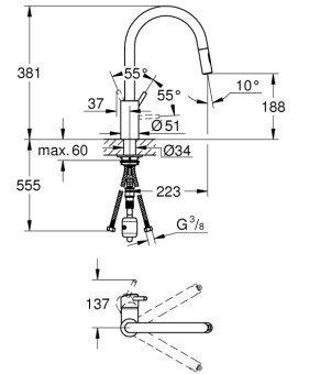 Смеситель Grohe Concetto 31483DC2