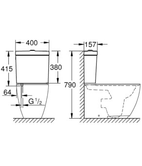 Бачок Grohe Essence 39579000