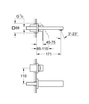 Смеситель Grohe Eurocube 19895AL0