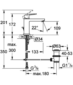 Змішувач Grohe Eurocube 23445AL0