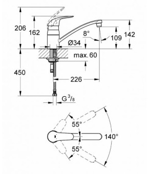 Смеситель Grohe Euroeco 32750000