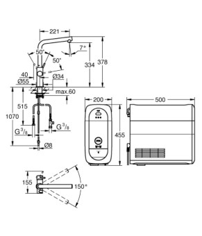 Змішувач Grohe Blue Home 31454001
