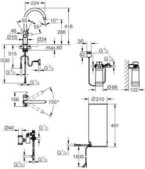 Смеситель Grohe Red II Duo 30079001